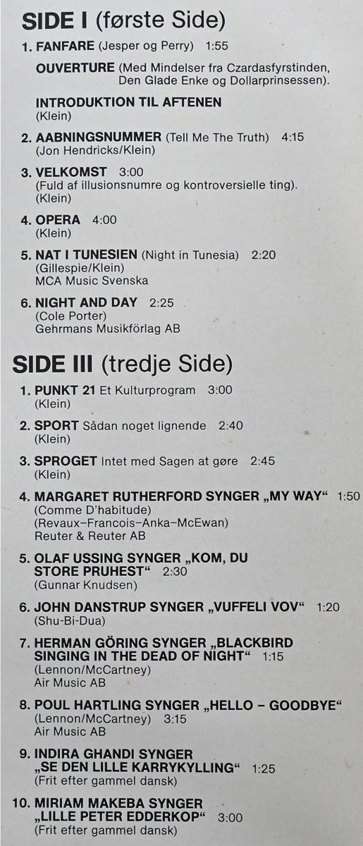 Klyderne : Kaptajn Klyde I Sneen II Del (2xLP, Album)