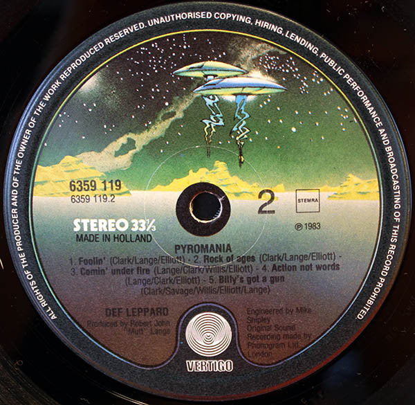 Def Leppard : Pyromania (LP, Album)