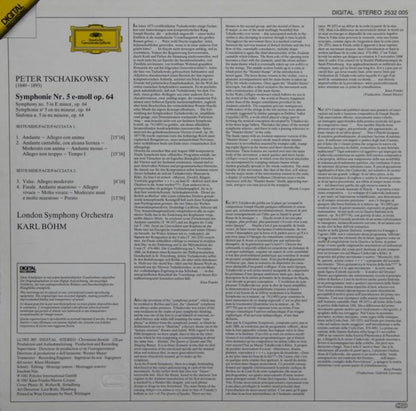 Pyotr Ilyich Tchaikovsky, London Symphony Orchestra, Karl Böhm : Symphonie No.5 (LP, Album)