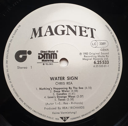 Chris Rea : Water Sign (LP, Album)