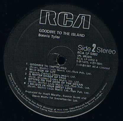 Bonnie Tyler : Goodbye To The Island (LP, Album)