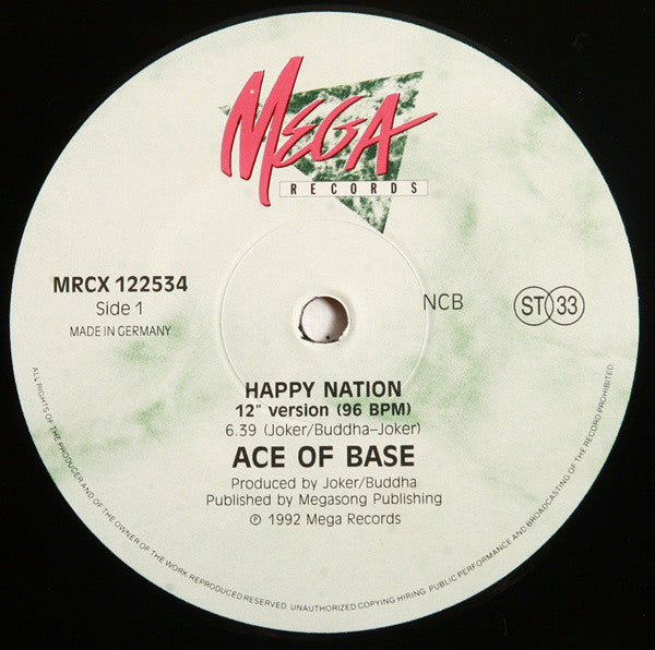 Ace Of Base : Happy Nation (12")