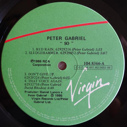 Peter Gabriel : So (LP, Album)