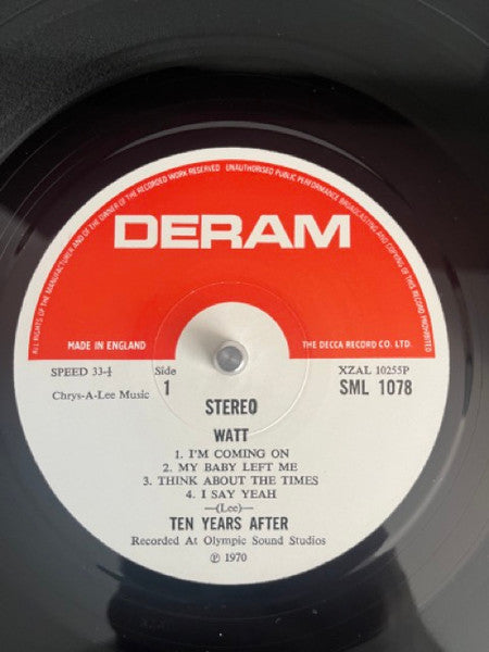 Ten Years After : Watt (LP, Album, Gat)