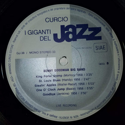Benny Goodman Big Band*, Taft Jordan, Zoot Sims, Billy Bauer : I Giganti Del Jazz 38 (LP, Album)