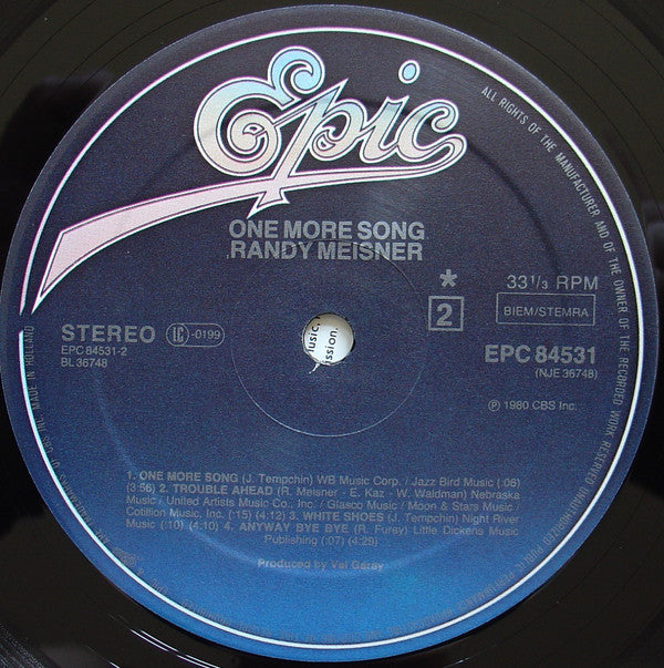 Randy Meisner : One More Song (LP, Album)