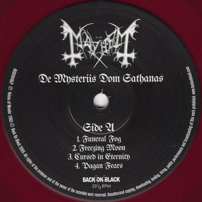 Mayhem : De Mysteriis Dom Sathanas (LP, Album, Ltd, RE, Pur)