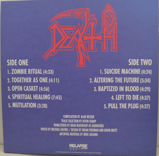Death (2) : Fate: The Best Of Death (LP, RSD, Comp, Ltd, RE, RM, Blu)
