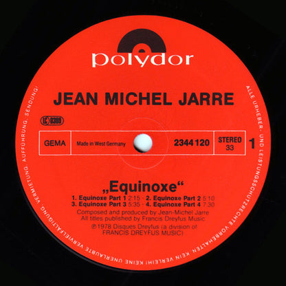 Jean Michel Jarre* : Equinoxe (LP, Album)