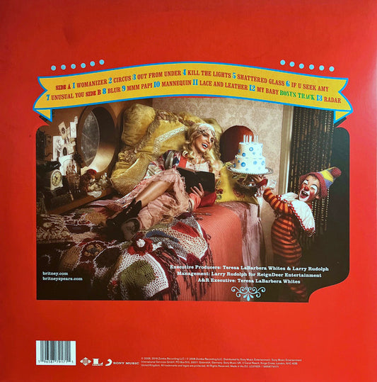 Britney Spears : Circus (LP, Album, Ltd, RE, RP, Red)