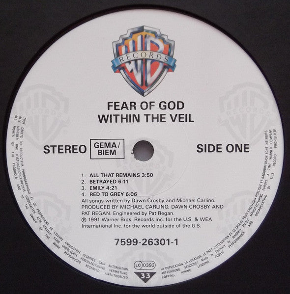 Fear Of God (2) : Within The Veil (LP, Album)