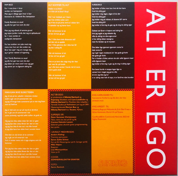 SuperJeg : Alt Er Ego (LP, Album, RE)