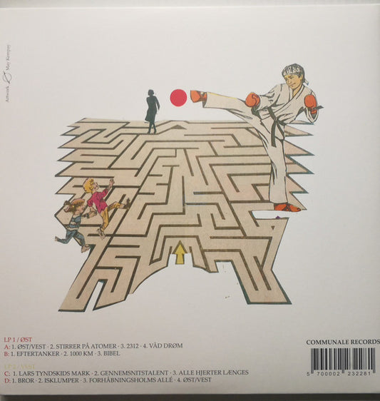 Superjeg : Øst/Vest (2xLP, Album, RE, Gat)