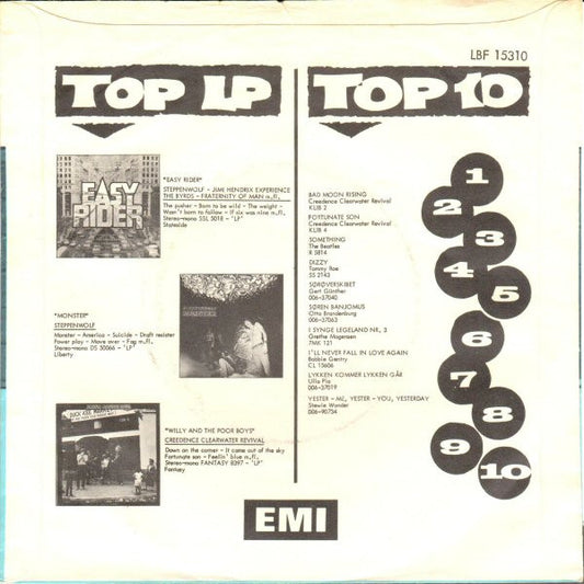 Creedence Clearwater Revival : Travelin' Band / Who'll Stop The Rain (7", Single)