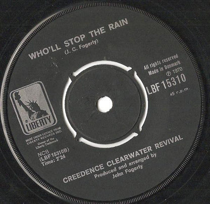 Creedence Clearwater Revival : Travelin' Band / Who'll Stop The Rain (7", Single)