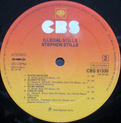 Stephen Stills : Illegal Stills (LP, Album)
