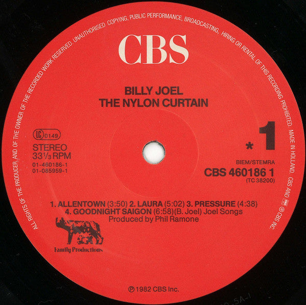 Billy Joel : The Nylon Curtain (LP, Album)