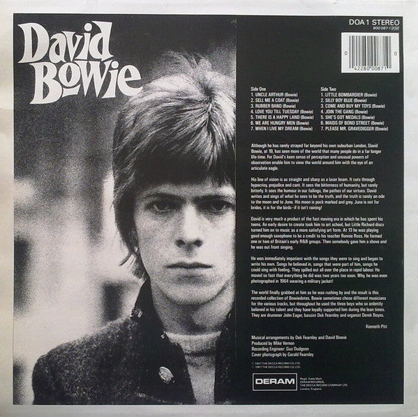David Bowie : David Bowie (LP, Album, RE)