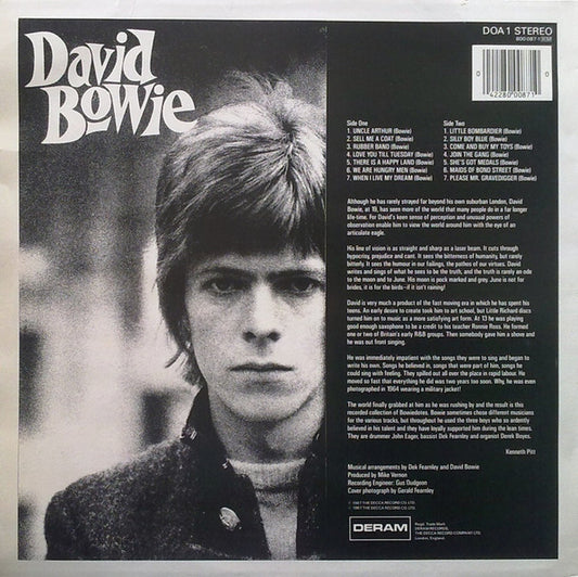 David Bowie : David Bowie (LP, Album, RE)