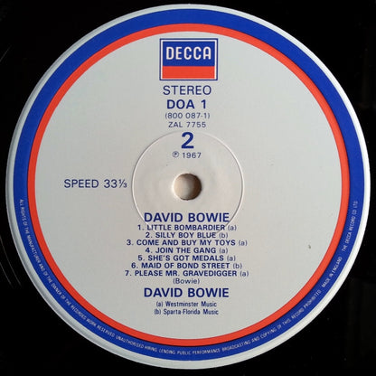 David Bowie : David Bowie (LP, Album, RE)