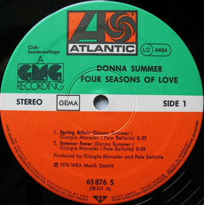 Donna Summer : Four Seasons Of Love (LP, Album, Club)