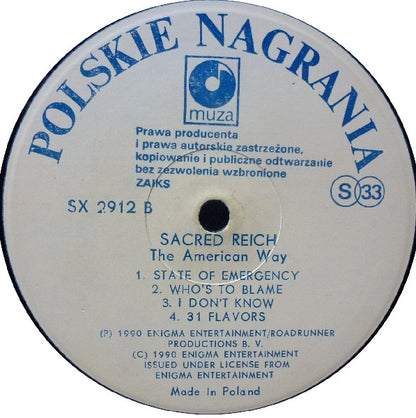 Sacred Reich : The American Way (LP, Album)