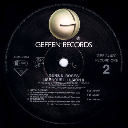 Guns N' Roses : Use Your Illusion II (2xLP, Album, Son)