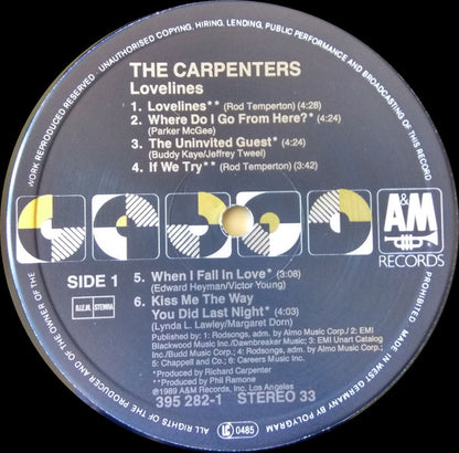 Carpenters : Lovelines (LP, Album)