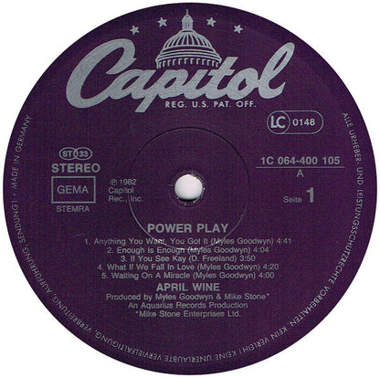 April Wine : Power Play (LP, Album)