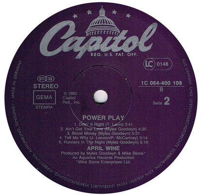 April Wine : Power Play (LP, Album)