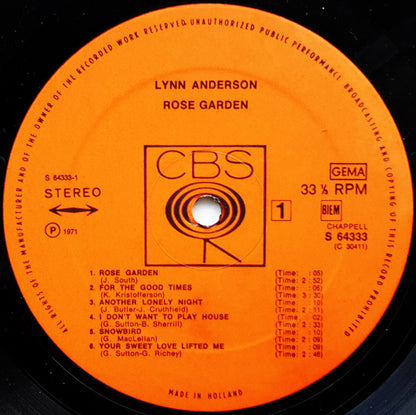 Lynn Anderson : Rose Garden (LP, Album)