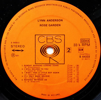 Lynn Anderson : Rose Garden (LP, Album)