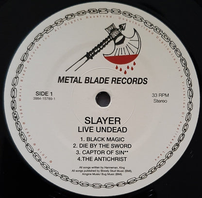 Slayer : Live Undead (12", EP, RE, RM, Bla)