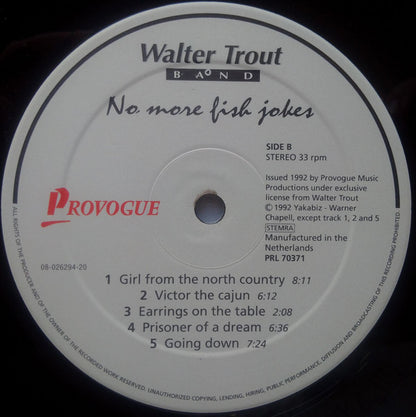 Walter Trout Band : No More Fish Jokes (LP, Album)
