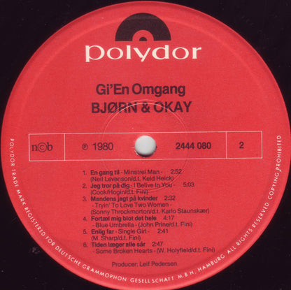 Bjørn & Okay : Gi' En Omgang (LP, Album)