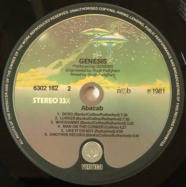 Genesis : Abacab (LP, Album, RBY)