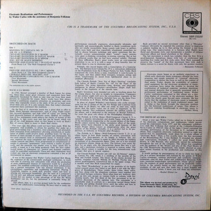 Walter Carlos : Switched-On Bach (LP, Album)