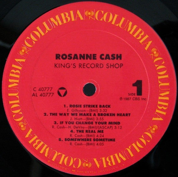 Rosanne Cash : King's Record Shop (LP, Album, Car)