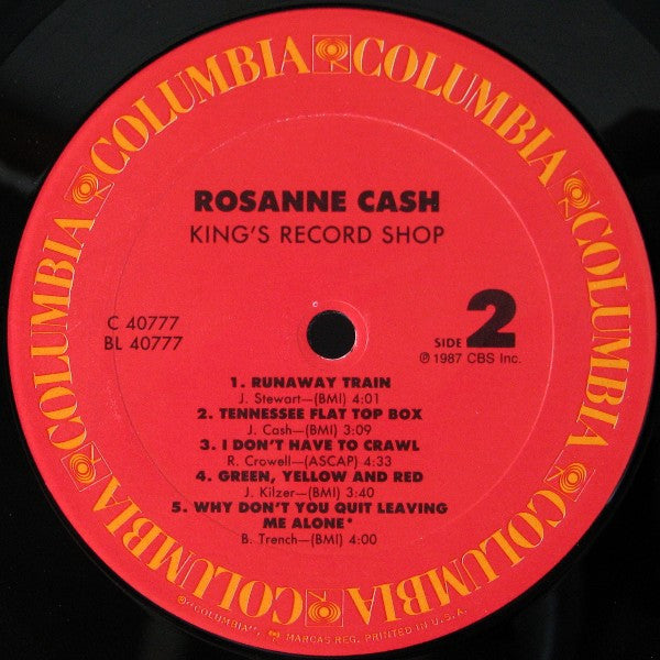Rosanne Cash : King's Record Shop (LP, Album, Car)