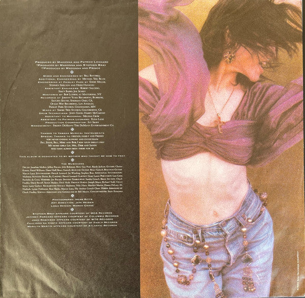 Madonna : Like A Prayer (LP, Album, Tel)