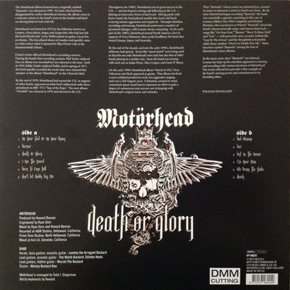 Motörhead : Death Or Glory (LP, Album, RE, DMM)