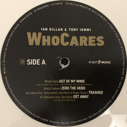Ian Gillan & Tony Iommi : WhoCares (2xLP, Album, Comp, Ltd, Whi)