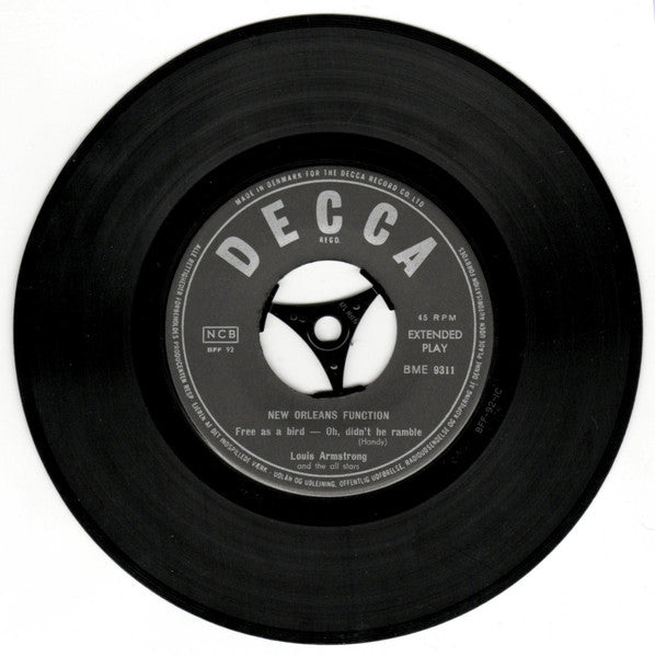 Louis Armstrong And His All-Stars : New Orleans Function (7", EP, Sil)