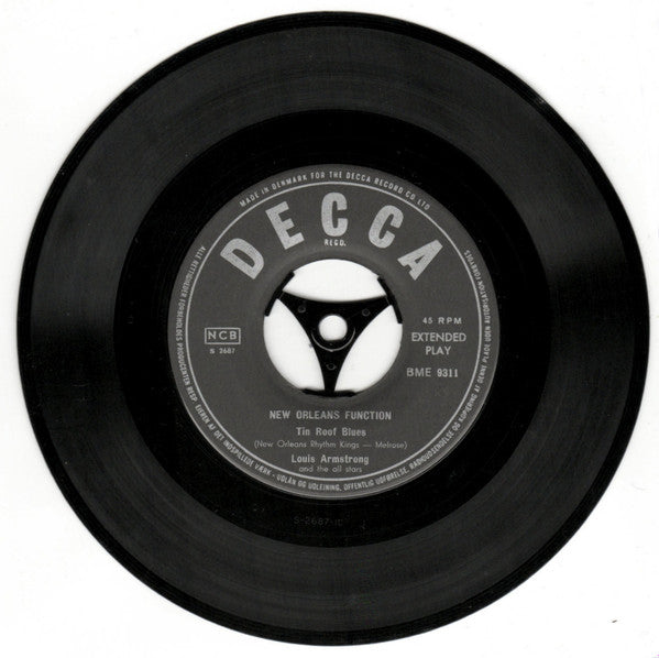 Louis Armstrong And His All-Stars : New Orleans Function (7", EP, Sil)