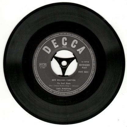 Louis Armstrong And His All-Stars : New Orleans Function (7", EP, Sil)