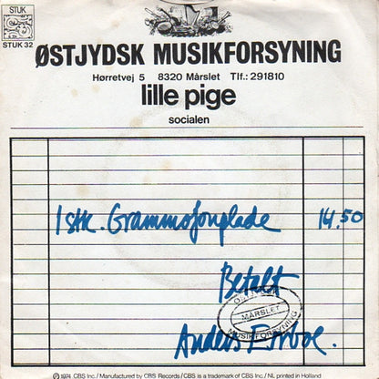 Østjydsk Musikforsyning : Lille Pige / Socialen (7")