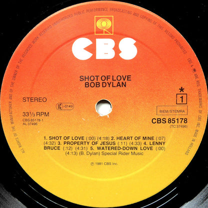 Bob Dylan : Shot Of Love (LP, Album)