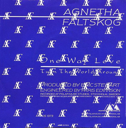 Agnetha Fältskog : One Way Love (7", Single)