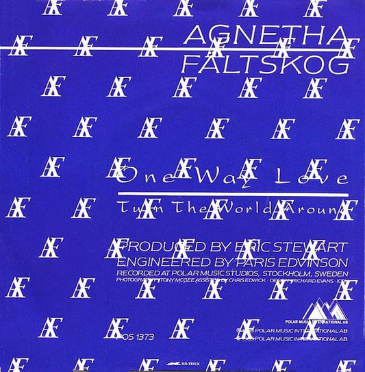 Agnetha Fältskog : One Way Love (7", Single)