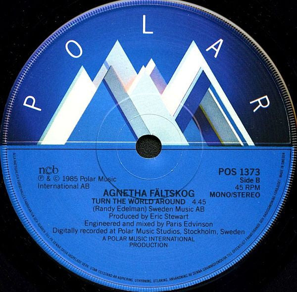 Agnetha Fältskog : One Way Love (7", Single)